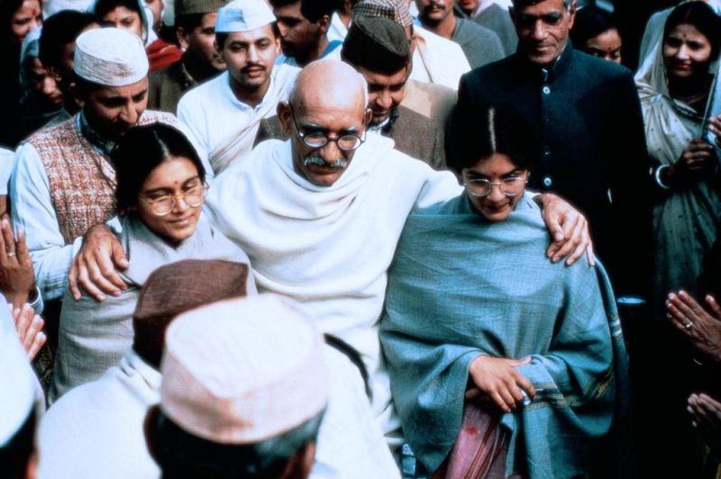 Gandhi along with his followers in India Pakistan Partition Movies